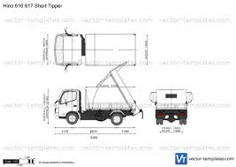 Offer a price 95 € € 95. Templates Trucks Hino Hino 616 617 Short Tipper