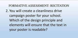 Red and black inks are used here on thick card. You Will Create A Cleanliness Drive Campaign Poster For Your School Which Of The Design Principle And Brainly In