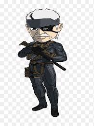 Longer beard, longer hair, etc. Solid Snake Metal Gear Solid Art Big Boss Equilibrik Chibi Fictional Character Png Pngegg