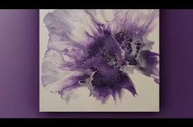 Beautiful Purple Dutch Pour Wow Acrylic Blow Dryer Pour Fluid Art Youtube Pouring Painting Purple Artwork Purple Canvas Art