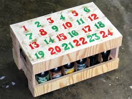 A Booze Filled Advent Calendar Great Idea For Those Friends Who Enjoy A Cold One At The End Of The Da Beer Advent Calendar Beer Crate Beer Advent Calendar Diy