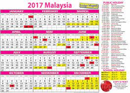 Malaysia public holidays 2017 calendar & countdown. Tds