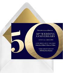 The wording of a 50th wedding anniversary invitation could look like any of the following: 21 Beautiful 50th Anniversary Invitations To Celebrate Your Love