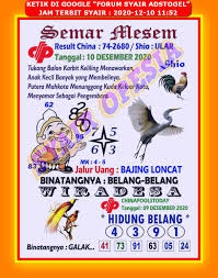 Syair Sdy 10 Desember 2020 Kode Syair Sgp Syair Hk Syair Sydney 2020
