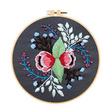 Download this free vector about traditional floral folk style embroidery seamless pattern, and discover more than 16 million professional graphic resources on freepik. Embroidery Starter Kit For Beginners Stamped Cross Stitch Kit Pattern