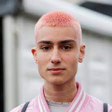 pink buzzcut get the looks to the hairstyle on streetsalon com manner haarfarbe haar frisuren manner mannerfrisuren