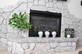 Sok hasonló jelenet közül választhat. How To Update A Stone Fireplace With Paint Love Our Real Life