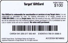 Terms & conditions redeemable for merchandise or services (other than gift cards and prepaid cards) at target stores in the u.s. Gift Card Catch The Sun Target United States Of America Various Designs Col Us Target 0086
