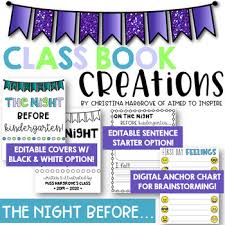The Night Before Kindergarten The Night Before First Grade Activity Editable