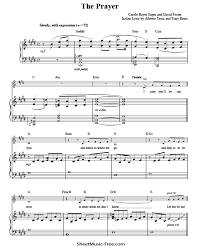 17 nisan 2014 perşembe günü eklendi, 26 defa indirildi. The Prayer Sheet Music Celine Dion Andrea Bocelli Sheetmusic Free Com