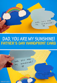 Since this is fancy jacket i didn't add the pocket to this one. Father S Day Handprint Sunshine Card Dad You Are My Sunshine