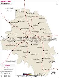 Bangalore Railway Map Maps Of India