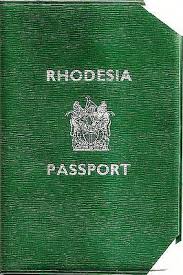 Rhodesia 1972 Passport Cancelled Expired Passport Southern Africa Africa