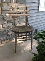 Pin By Jodie Holland On My Creations Or Made It Already Old Wooden Chairs Wooden Chair Rustic Chair