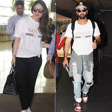Airport Look Ranbir Kapoor Wears An Expensive T Shirt Once Worn By Kareena Kapoor Khan Guess How Much It Is For Ibtimes India airport look ranbir kapoor wears an