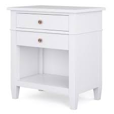 2 drawer white bedside tables. Brooklyn Max Richland 2 Drawer White Bedside Table 26 In H X 24 In W X 16 In D Bmcrl 11w The Home Depot