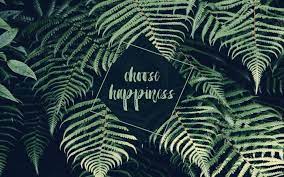 Choose Happiness Cute Computer Backgrounds Green Palm Leaves Macbook Air Wallpaper Desktop Wallpaper Summer Computer Wallpaper Desktop Wallpapers