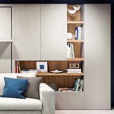 Tall Cabinets Modular Space Saving Closets Resource Furniture In 2020 Resource Furniture Small Space Interior Design Living Room Cabinets