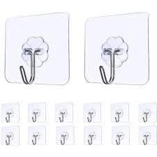 Sans Marque Lot De 12 Crochet Adhesif Transparents Auto Adhesifs Pour Salle De Bain A Prix Pas Cher Jumia Tunisie
