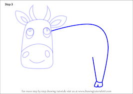 Kawaii cow farm animal drawing.thanks for watching!! Learn How To Draw A Cartoon Cow Cartoon Animals Step By Step Drawing Tutorials
