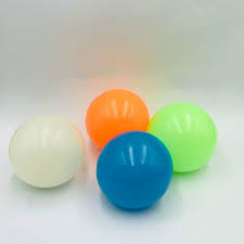 New Big Size! 6.5Cm Glow Sticky Balls Fidget Toys Globbles Balls Stick To  Ceiling Stress Release Luminous Ball （Random）