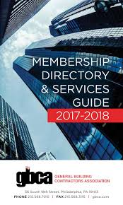 Our data is collected from government agencies, property records and other public records sources. Gbca Membership Directory 2017 2018 By General Building Contractors Association Issuu