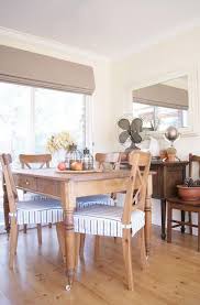 These Skirted Cushions Are Exactly What I Have In Mind For Our Dining Room A Crisper Navy An Slipcovers For Chairs Dining Room Design Dining Room Chair Covers