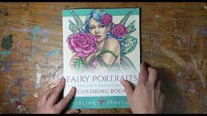Source of selina fenech fairy prints by the artist. Fairy Portraits Coloring Book Flip Through By Selina Fenech Youtube
