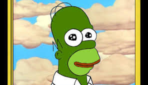 Theses rare pepes exist for viewing purposes only. Frightening Pepe Homer Simpson Trading Card Sells For A Ridiculous Amount