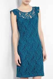 Black And Teal Dress Teal Lace Short Sleeve Dress By Dkny Lace Shift Dress Teal Dress Lace Dress