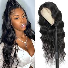 Buy Lace Front Wigs Human Hair Body Wave 13x4 Lace Frontal Wigs Human Hair For Black Women 150 Density Pre Plucked With Baby Hair Brazilian Virgin Body Wave Human Hair Wigs Natural
