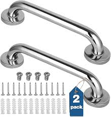 Maybe you would like to learn more about one of these? Amazon Com 2 Pack Shower Grab Bar Stainless Steel Bathroom Grab Bar Shower Handle Bath Handle Grab Bars Senior For Bathroom 12 Inch Health Household