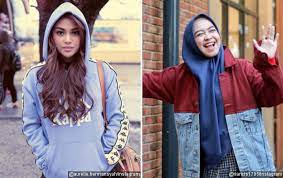 Oki setiana dewi pun sampai memention adiknya lewat instagram story. Selalu Pamer Rambut Indah Paras Ayu Aurel Hermansyah Berhijab Bareng Ria Ricis Bikin Pangling
