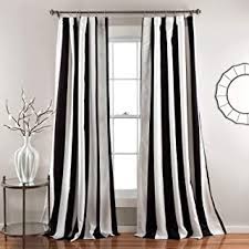 N&y home short fabric shower curtain liner 72 x 65 shorter length, hotel quality, washable, water repellent, white bathroom curtains with grommets, 72x65 4.6 out of 5 stars 39,155 $14.99 $ 14. Amazon Com Black And White Striped Curtains