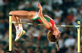 His outdoor world record set in 1993 is the longest standing in the history of the men. Balkan Athletics Official Website High Jump Olympic Champion Athlete