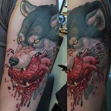 40 Neo Traditional Wolf Tattoo Ideas For Men Wild Designs Wolf Tattoo Ideas For Men Traditional Wolf Traditional Wolf Tattoo