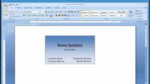 Membuat kartu nama dengan desain sendiri bisa dilakukan dengan mudah menggunakan aplikasi microsoft word. Cara Membuat Kartu Nama Dengan Microsoft Word Print Online Bandung