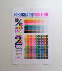 Risograph Colour Chart Line Weight Type Height Designed