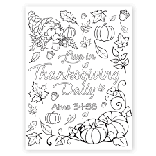 Bible story coloring pages sure warm up religion class! Live In Thanksgiving Daily Coloring Page Printable In Lds Coloring Pages On Ldsbookstore Com