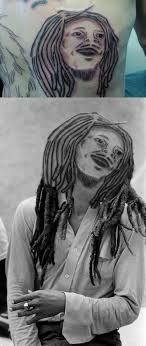 bob marley s worst fan tattoo fails bad tattoos terrible tattoos