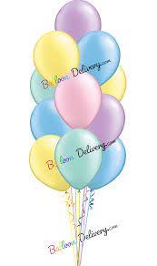 Happy birthday balloons for any age and milestone birthday celebration inflated with helium available for delivery in new york city, brooklyn and queens. Dozen Of Assorted Pastel Latex Birthday Balloons