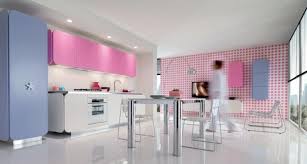 Pink and grey kitchen decor. Pink Cuisine Opt For A Modern And Feminine Decor A Spicy Boy