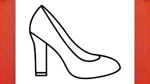 How To Draw A High Heel Shoe - Youtube