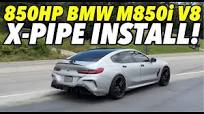 850HP BMW M850i 4.4L Twin Turbo V8 w/ CATLESS DOWN PIPES & X-PIPE!