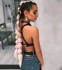 Below we'll walk you through how to master four popular braided hairstyles: Braid In Colored Hair Extensions Fantasy Manifesto