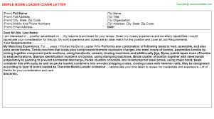 Load Master Cover Letters