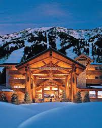 Ski Resort Jackson Hole Wyoming Winter Lodge Teton Village River Lodge