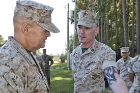 The navy in 2016 adapted the military's most lax tattoo rules, changing its policy to allow neck tattoos, sleeves, and even tattoos behind the ears. Marine Commandant Opens Up About Controversial Tattoo Policy Military Com