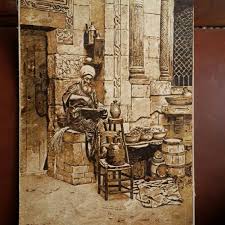 Osmanli Gravur Calismasi Sanat Ahsap Yakma Ahsap Isleri