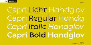 Capri Pro Branding Mood Board Fonts Myfonts